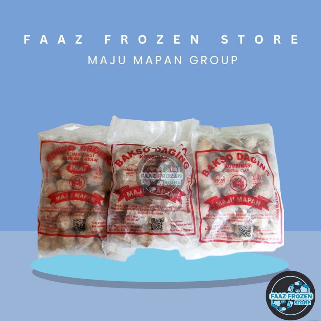 Bakso daging pentol maju mapan urat polos serbaguna bakso kotak kombinasi sapi dan ayam maju mapan 5