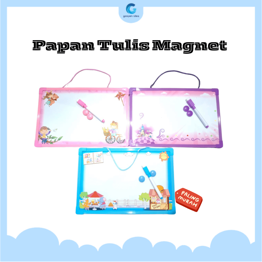 Papan Tulis Magnet Peralatan Belajar Anak Menulis