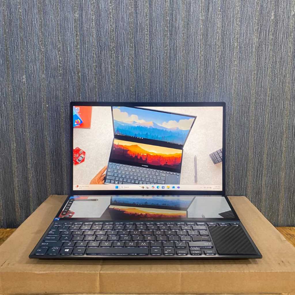 LAPTOP SECOND,ASUS ZENBOOK DUO UX482EA, i5-1135G7, #Touchscreen, Gen 11Th, Ram 8GB /512GB SSD, DUO S