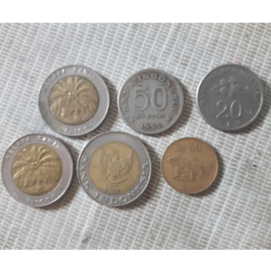 uang koin lama kolektor jadul