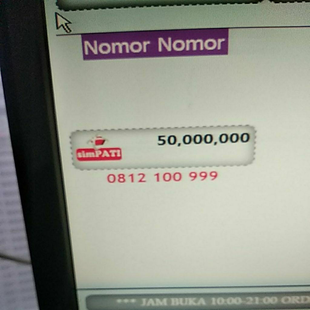 nomor cantik simpati request