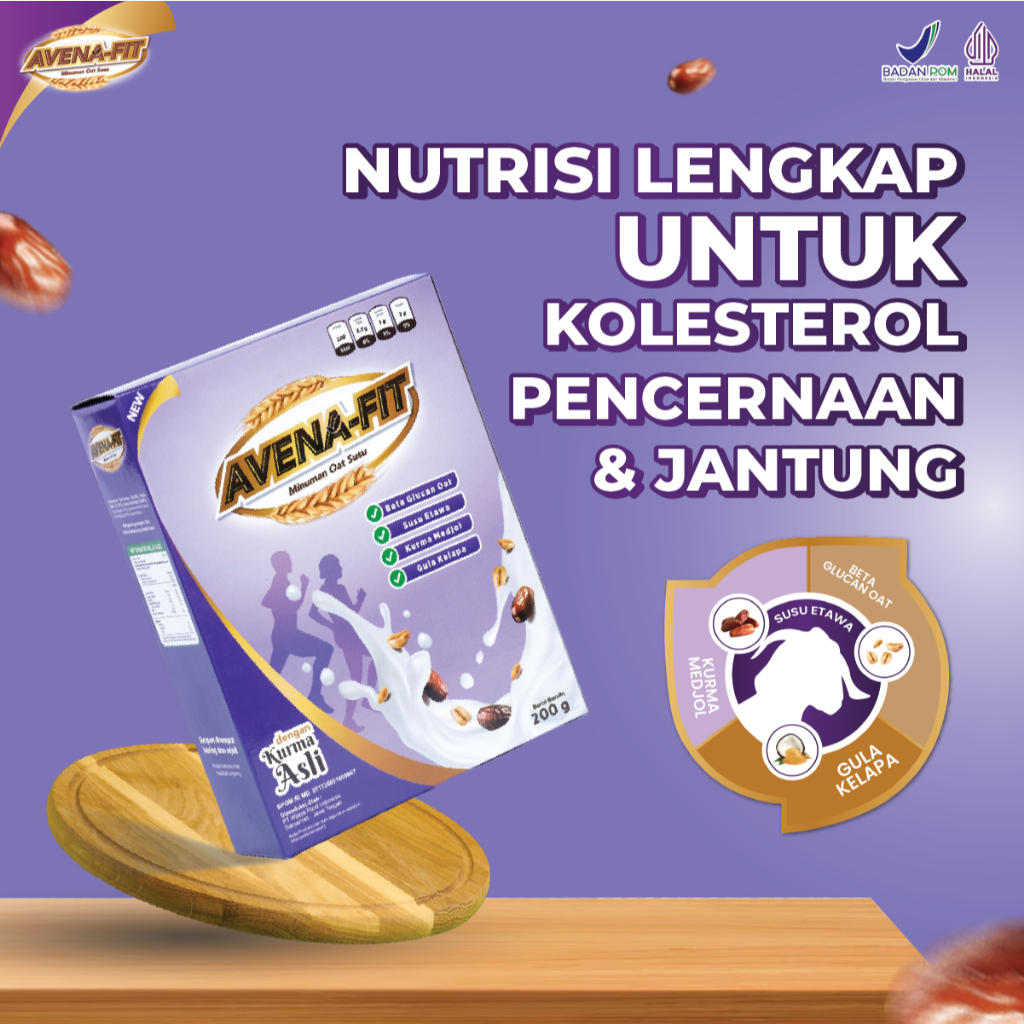 

Avenafit Susu Oat Menu Sarapan Efektif Atasi Kolesterol Tinggi Dan Kesehatan Jantung Halal Bpom 100% Original
