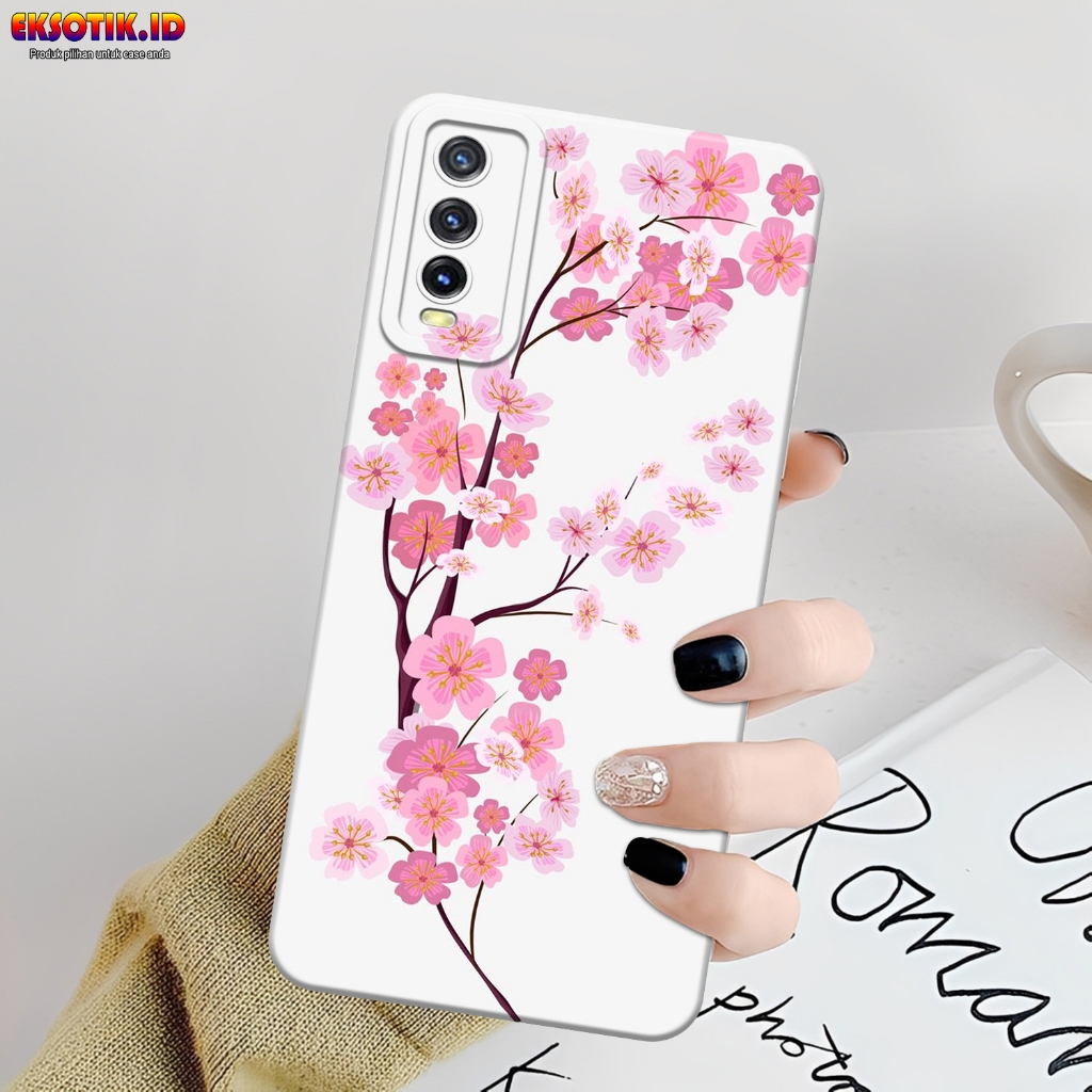 Case VIVO Y12s Y20 Y20s- Eksotik.id - Casing VIVO Y12s Y20 Y20s - Case BUNGA - Skin Handphone - Sili