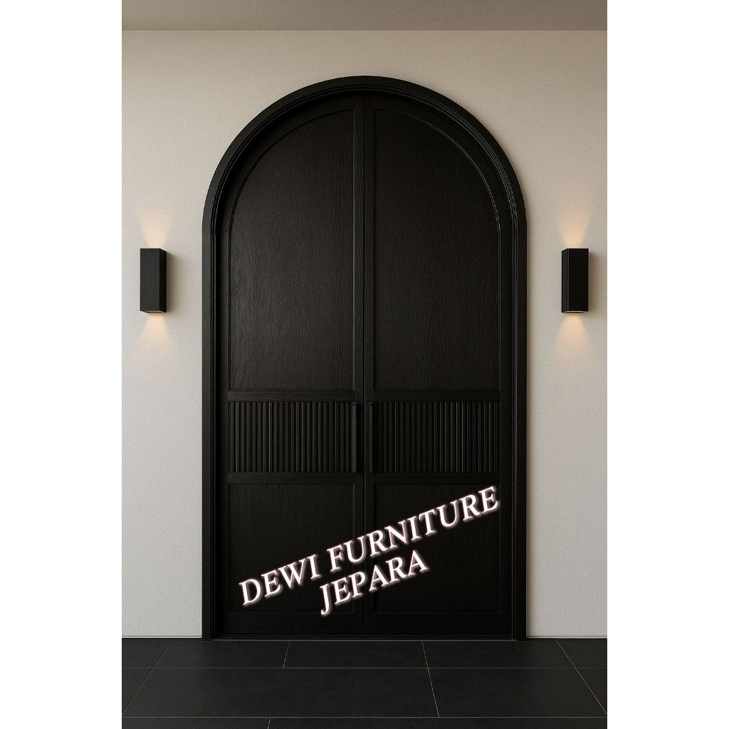 Pintu utama rumah Pintu lengkung Pintu jati Pintu rumah