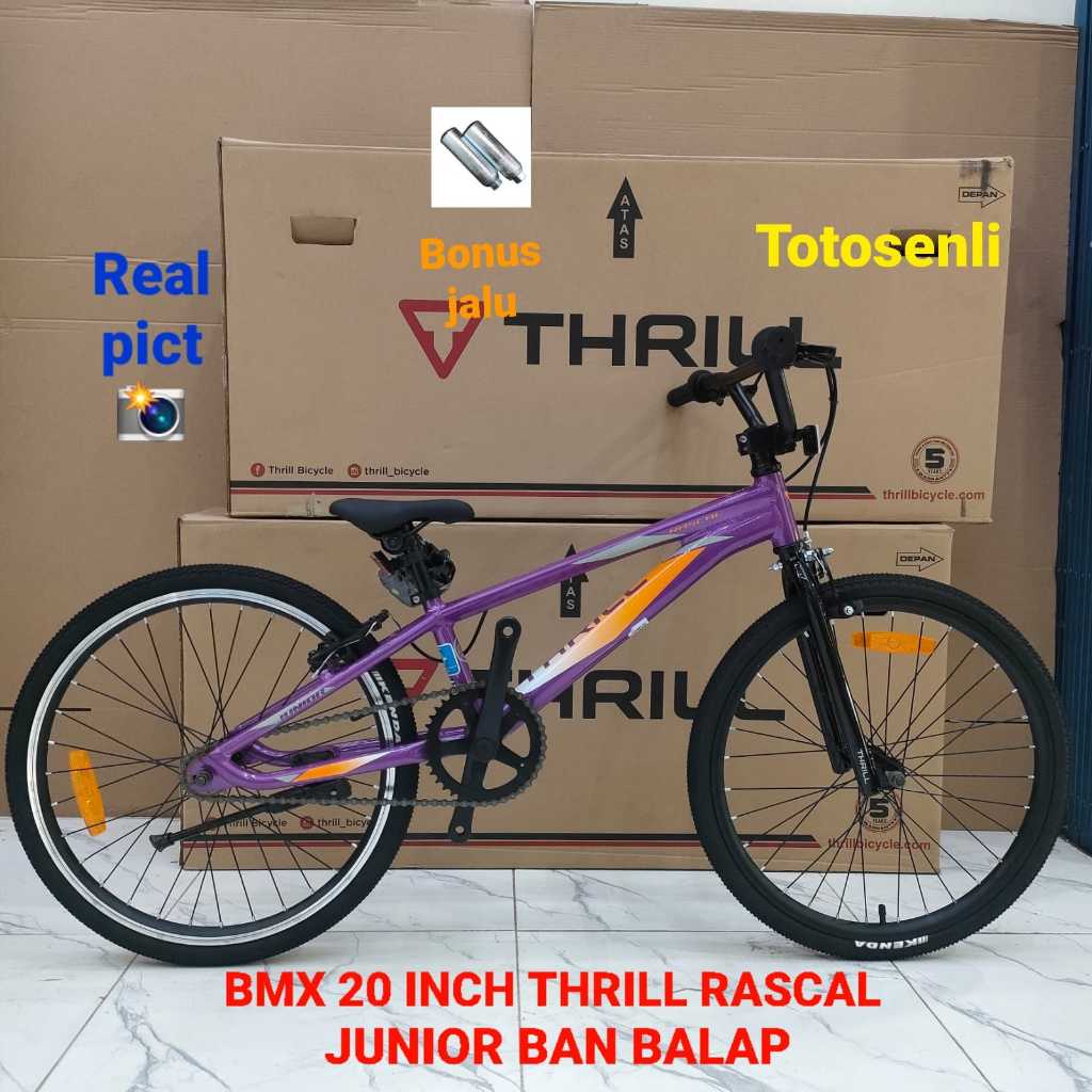 sepeda anak laki laki bmx 20 inch thrill rascal junior ban balap sepeda anak