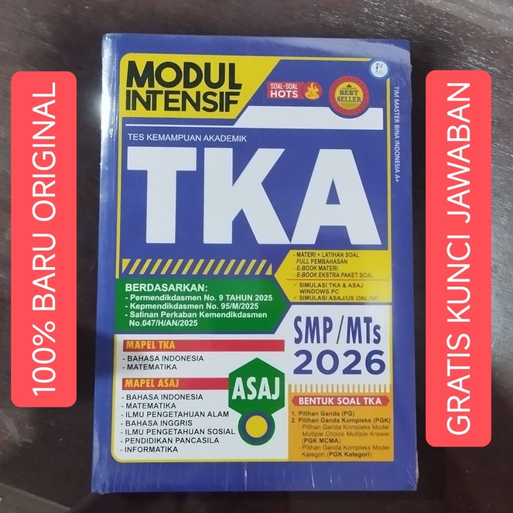 Buku Modul tes tka smp / mts 2025 2025/2026 ,tka 2026 lengkap