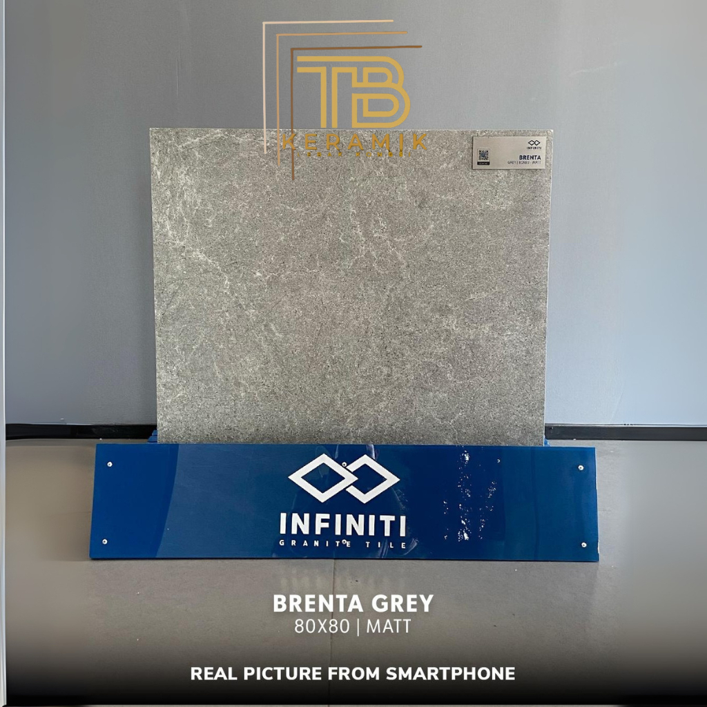 GRANIT LANTAI 80x80 BRENTA GREY | MATT | INFINITI
