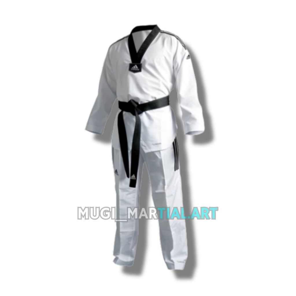 BAJU TAEKWONDO ADIDAS KRAH HITAM ORIGINAL / DOBOK TAEKWONDO