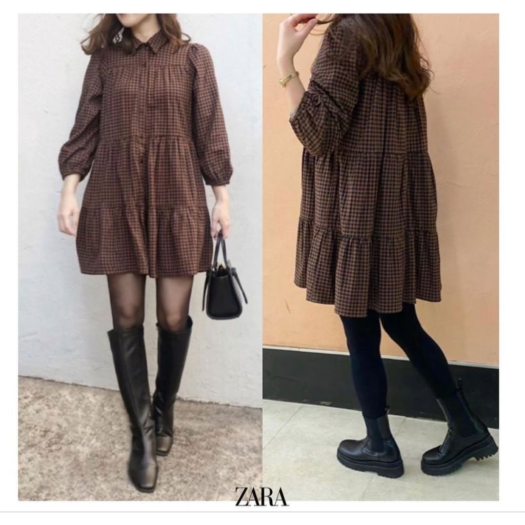 ZARA tiered dress