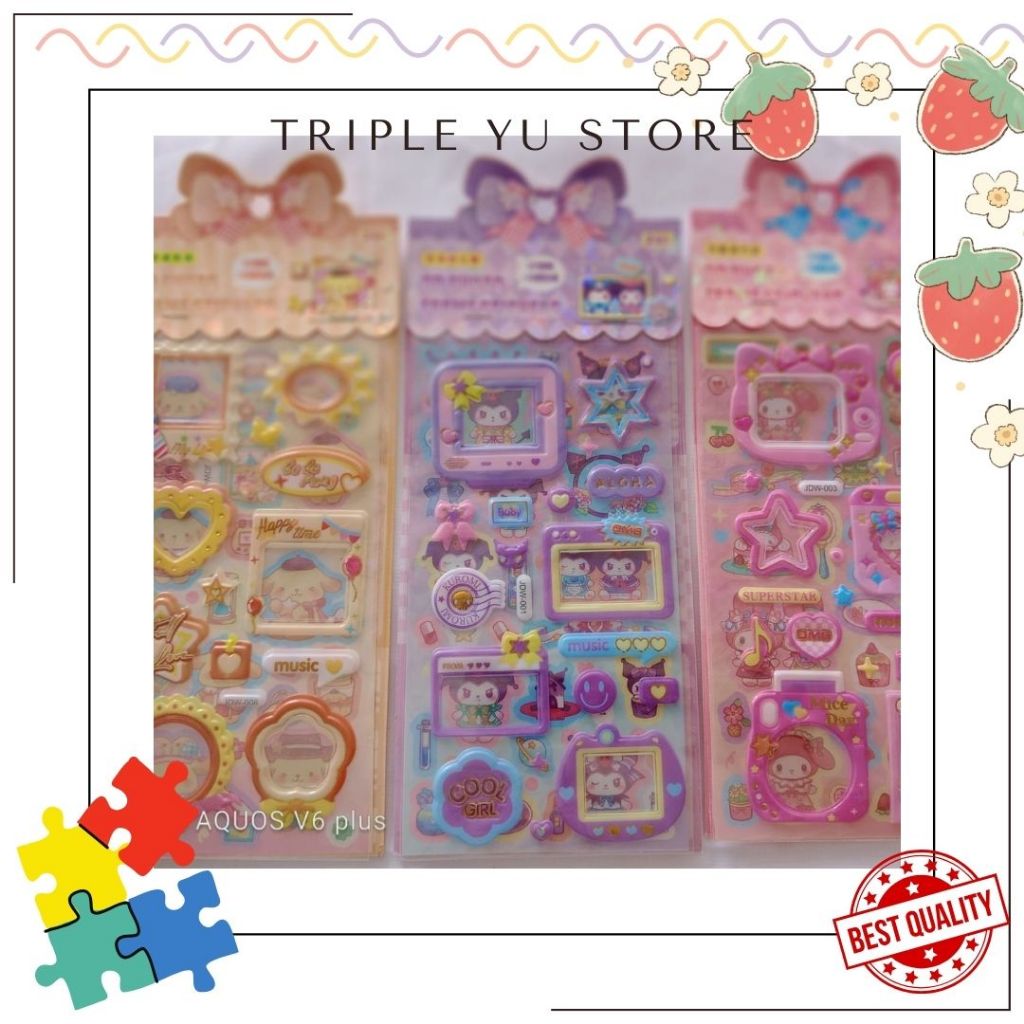 

STIKER 3D HOLOGRAM SANRIO