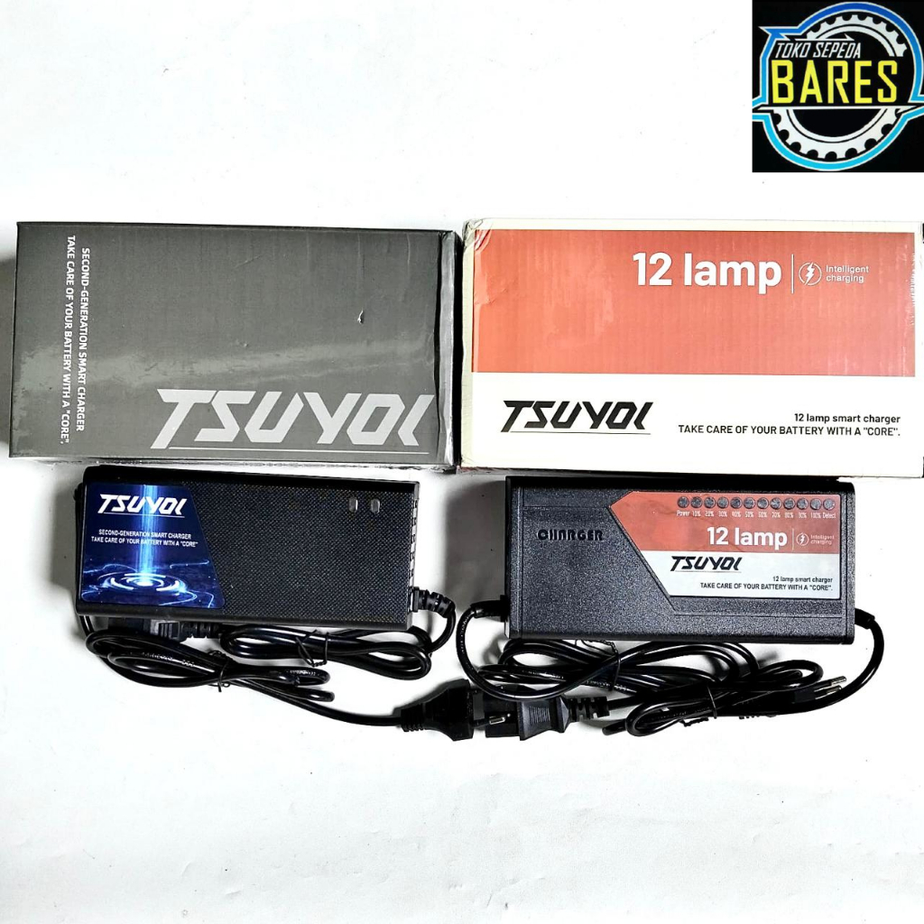 Charger Aki Sepeda Listrik Evolite SunRace Richey Tsuyoi 36V / 48V 12AH / 20 AH / Charger Baterai