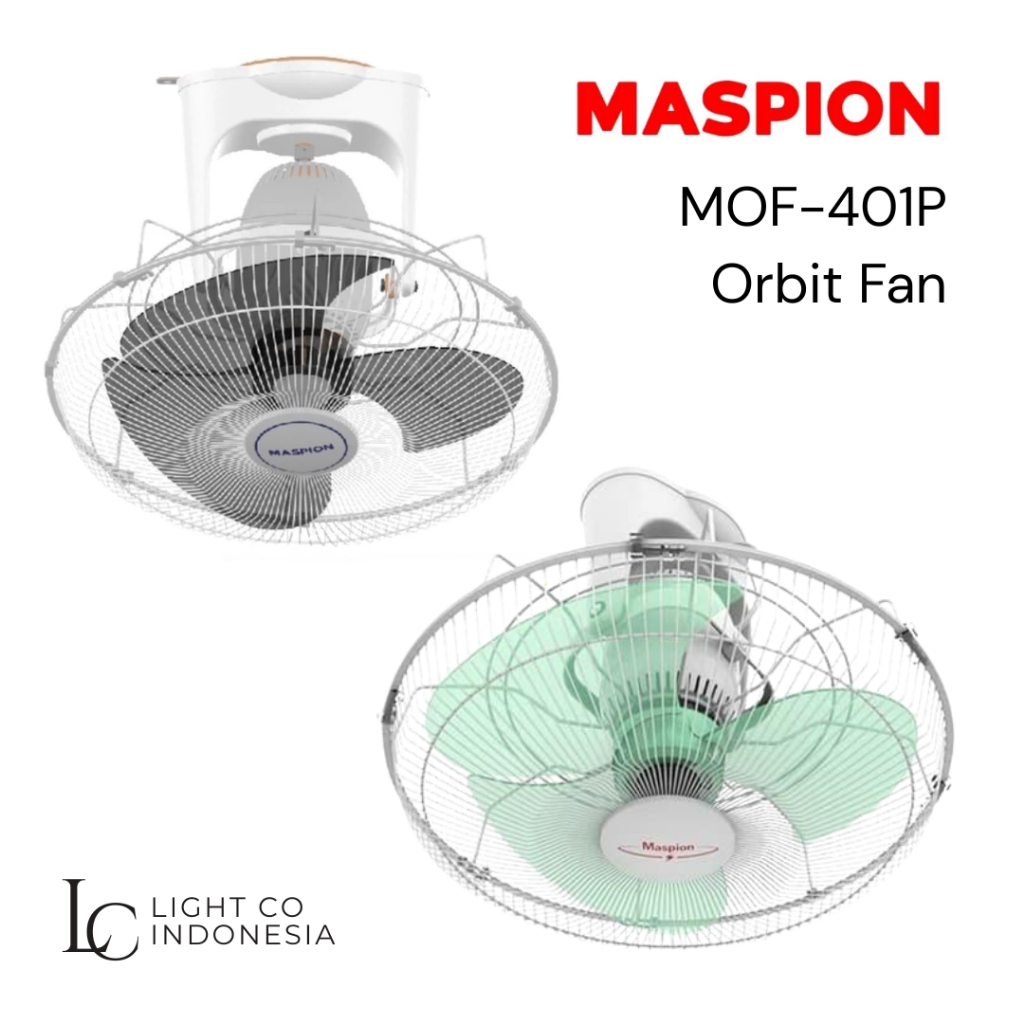 Maspion Orbit Fan MOF 401P 16 Inch / Kipas Angin Plafon Gantung 16"