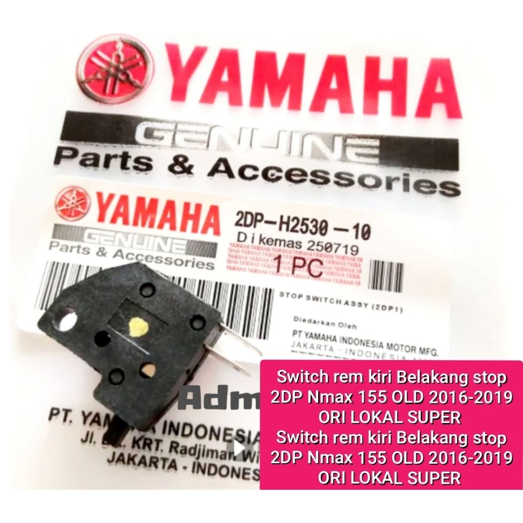 Switch rem kiri Belakang stop 2DP Nmax 155 OLD 2016-2019 ORI ori lokal