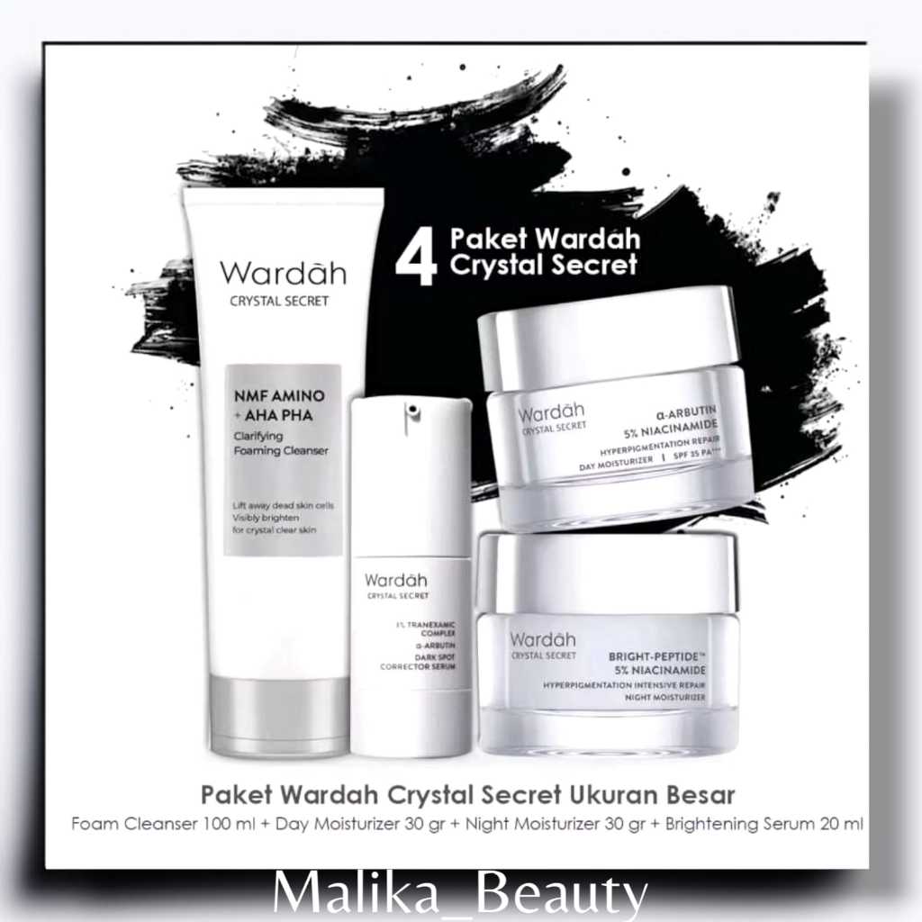 WARDAH White Crystal Secret Series 4in1- Rangkaian Skincare Wardah White Crystal Secret