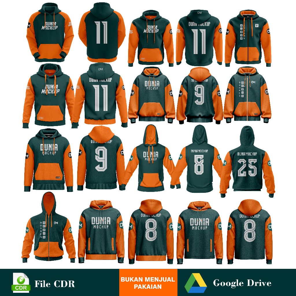 Mockup Desain Hoodie - CDR