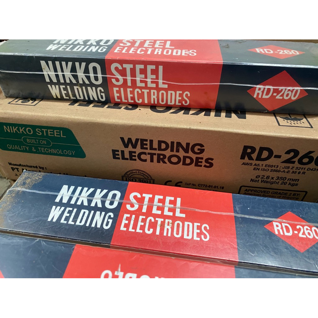 Elektroda las listrik kawat las nikko steel RD260