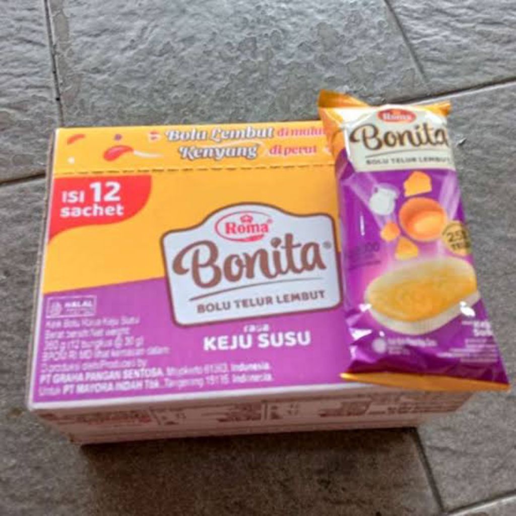 Roma Bonita Bolu lembut rasa keju susu