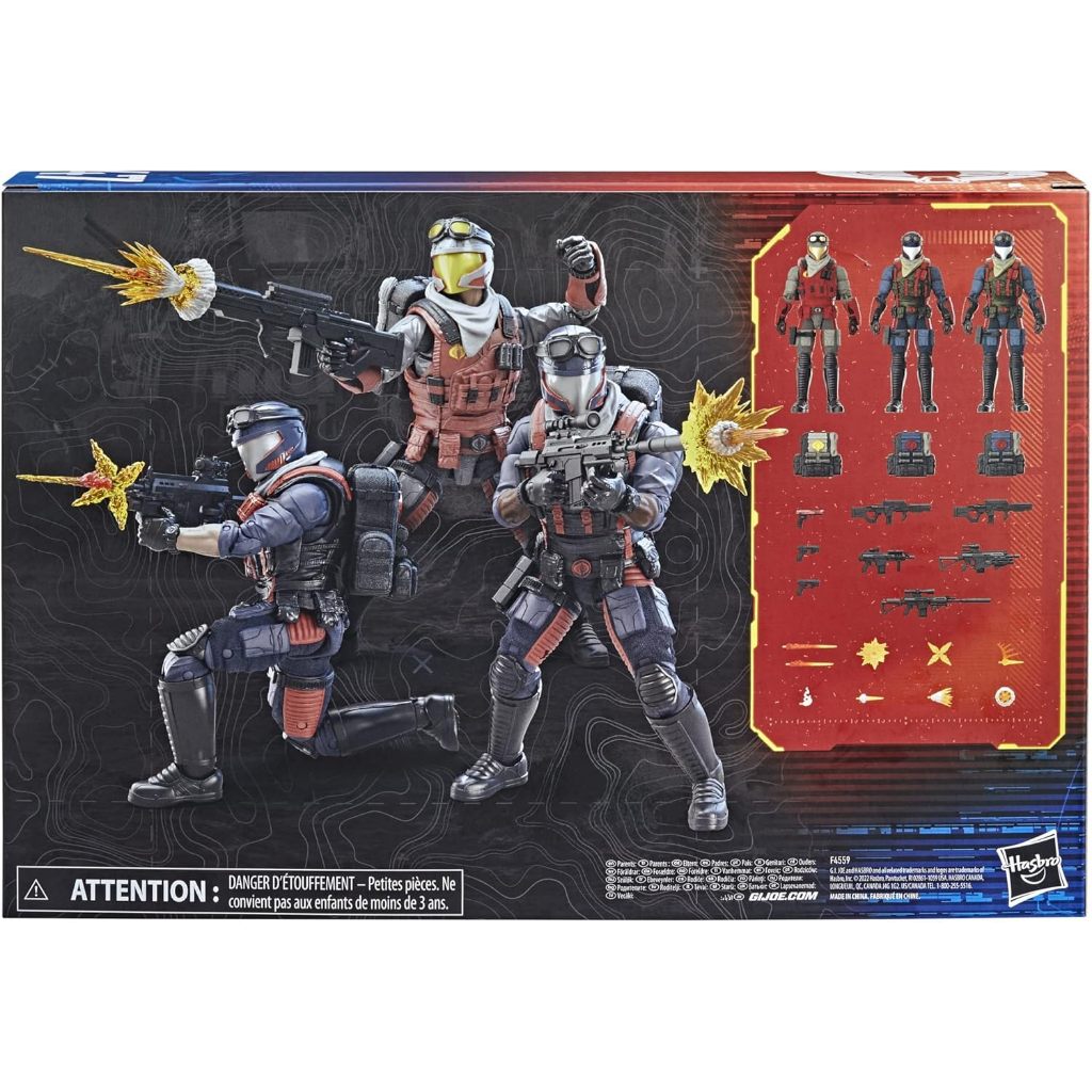 TERUJI SERI IKLAN G.I. JOE COBRA VIPER OFFICER & VIPERS FIGUR 47 MAINAN, BERBAGAI AKSESORI, SENI