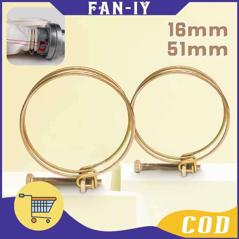 10Pcs Selang Model Kawat Klem Kawat Universal Klem Selang Kawat Double 16mm 51mm Kleman Selang Clamp