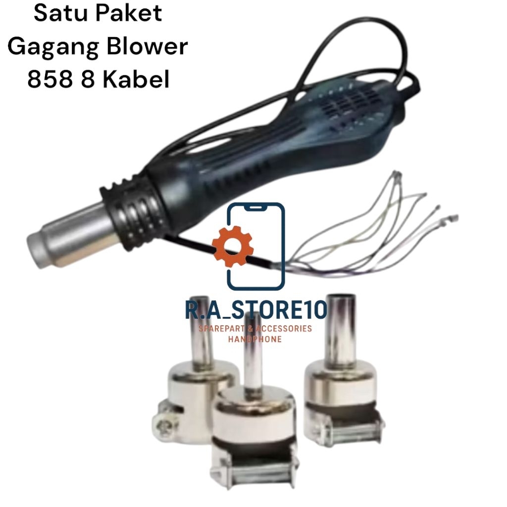 GAGANG BLOWER 858 8 KABEL ORI - Gagang Blower uap 8 Cabel Cable Fullset Sudah Termasuk Kipas Ori