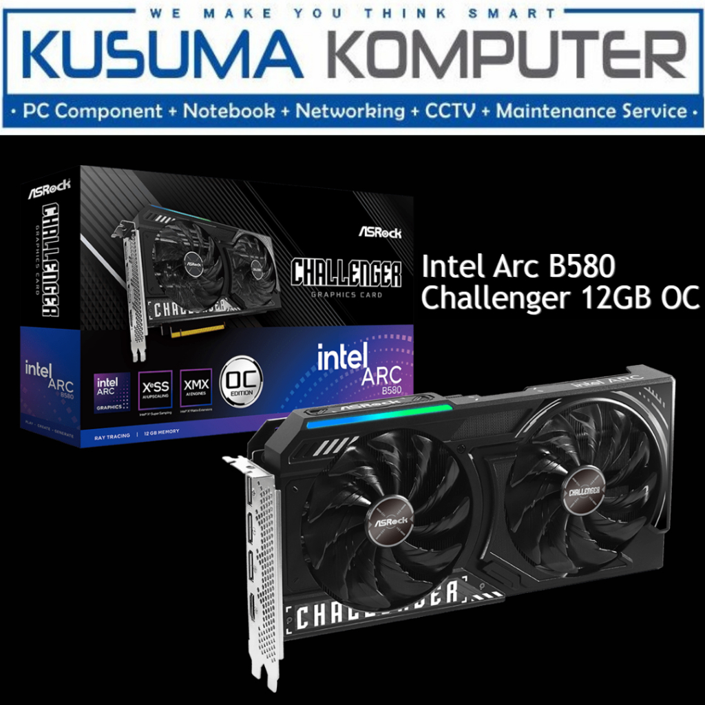 VGA INTEL ARC ASROCK B580 CHALLENGER 12GB OC