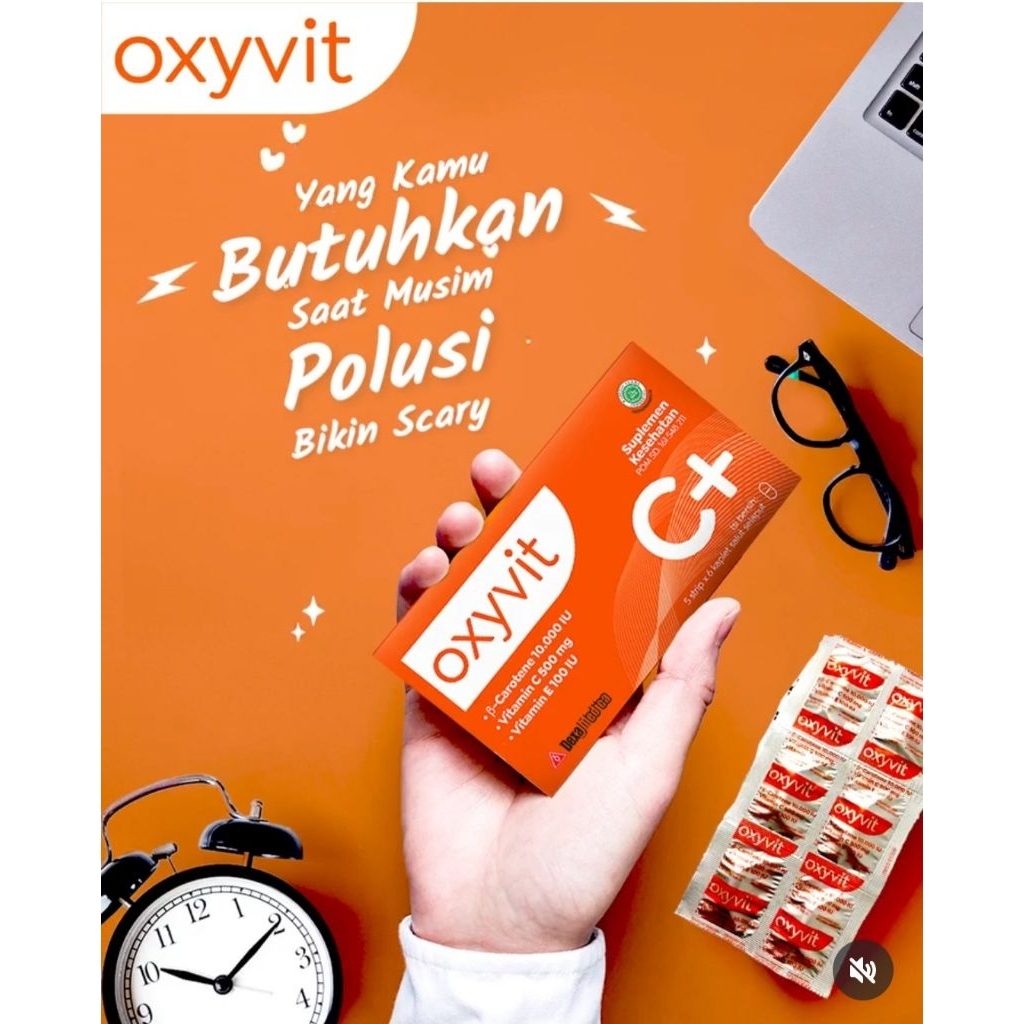 OXYVIT multi vitamin C 500mg / vitamin A 10.000 IU/ vitamin E 100 IU dexa medica / vitamin A C D