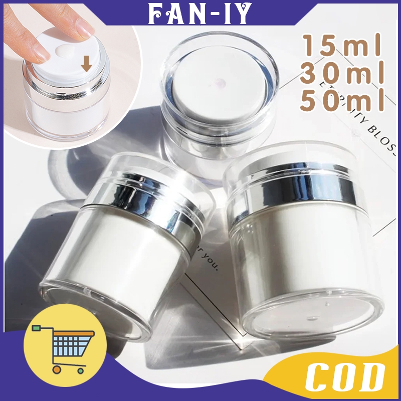 Botol Krim Vakum Pot Jar Airless Pump Pot Jar Cream Airless Pump Untuk Lotion Pot Jar Vakum