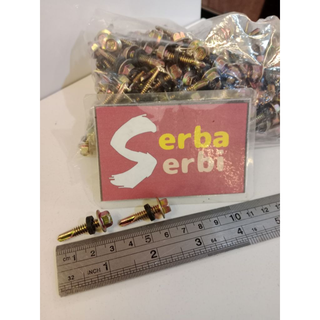 */300PCS BAUT SDS 12X25*Baut roffing bajaringan atap ±2.5cm