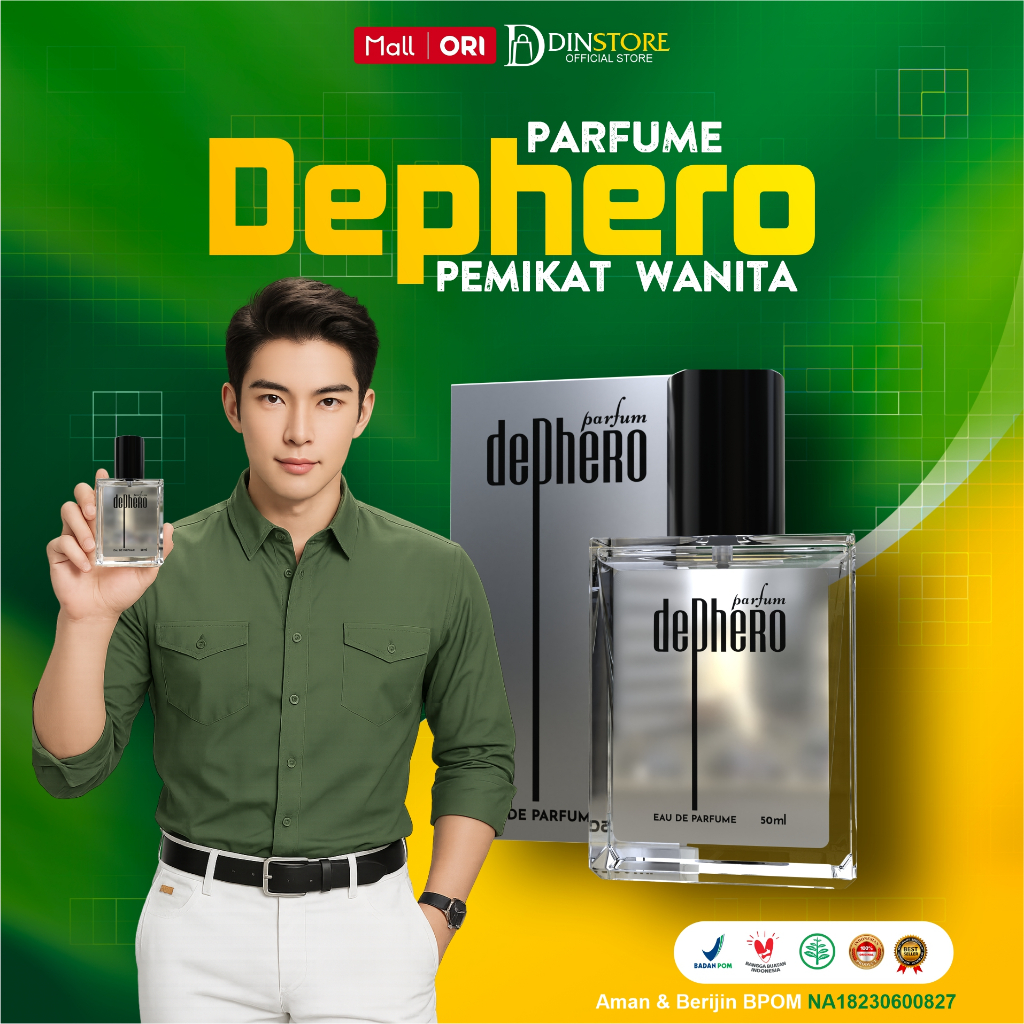 Dephero Parfum Minyak Wangi Pria Tahan Lama Pemikat Hati Perangsang Wanita Isi 50 ml Halal & BPOM
