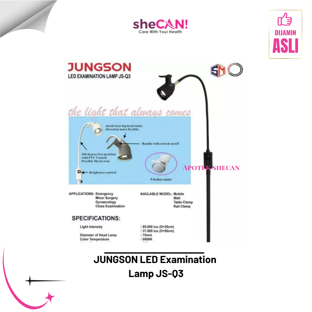 JUNGSON LED Examination Lamp JS-Q3 / Lampu Tindakan LED Jungson