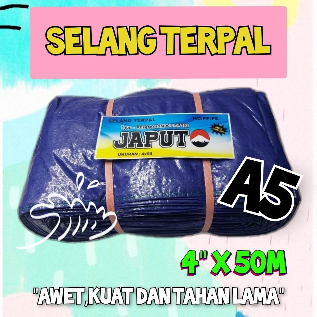 selang terpal 4inch x 50meter ,selang terpal plastik 4dim,selang sawah,selang diesel