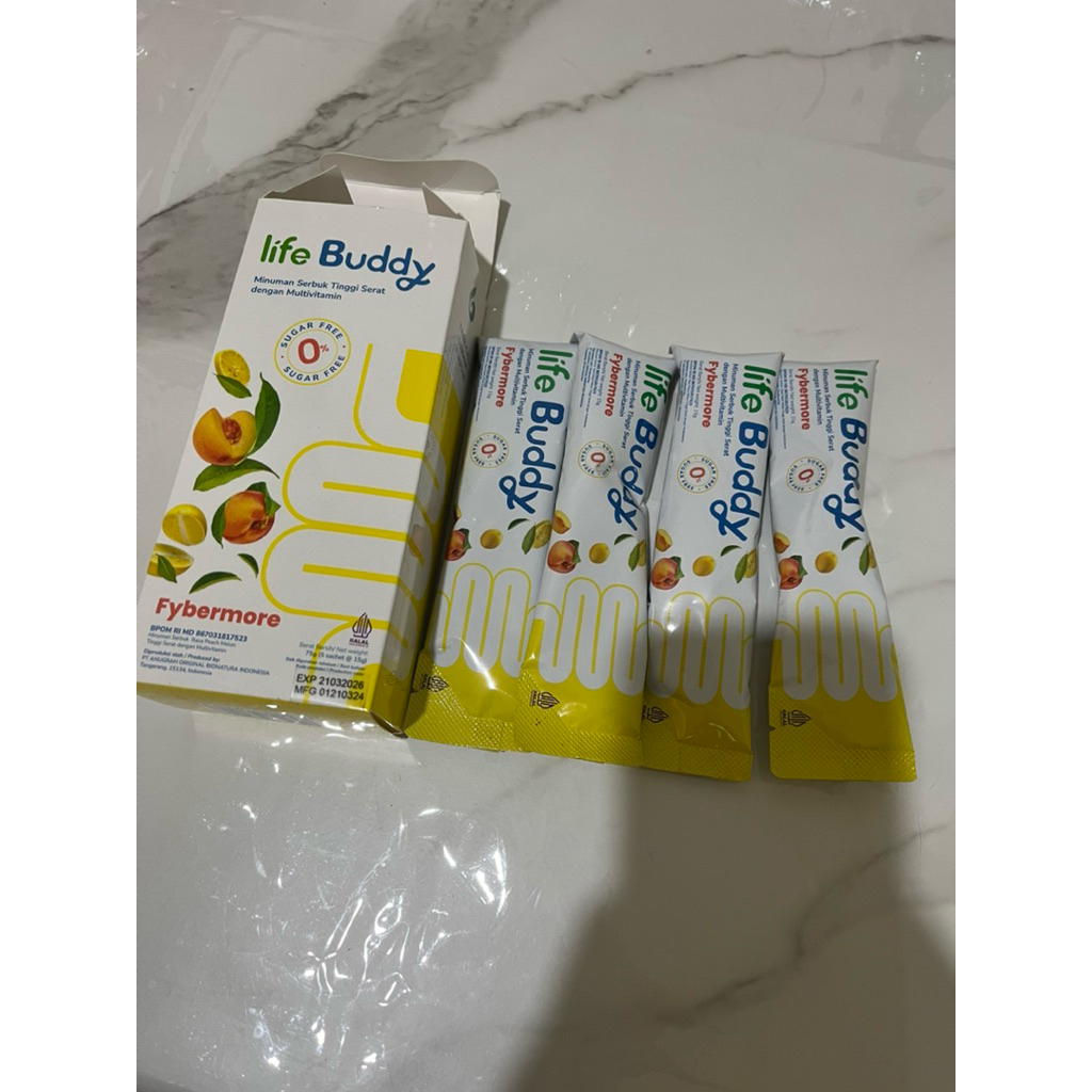 Life Buddy Fybermore Fiber Drink 15g Minuman Fiber untuk Diet - BAB Lancar Anti Melilit
