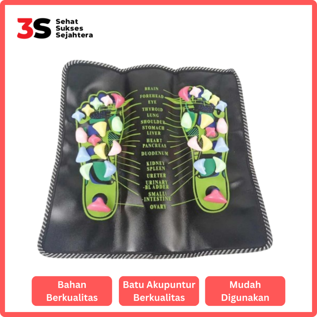 JFactory Matras Pijat Refleksi Kaki Massage Batu Akupresur