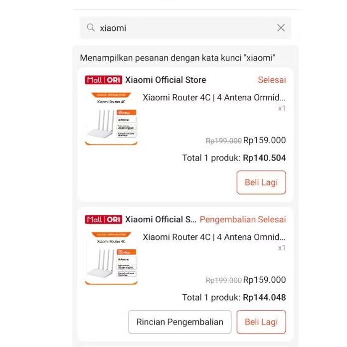 Murah router Xiaomi Mi 4C bekas / second. masih putih warna router nya.