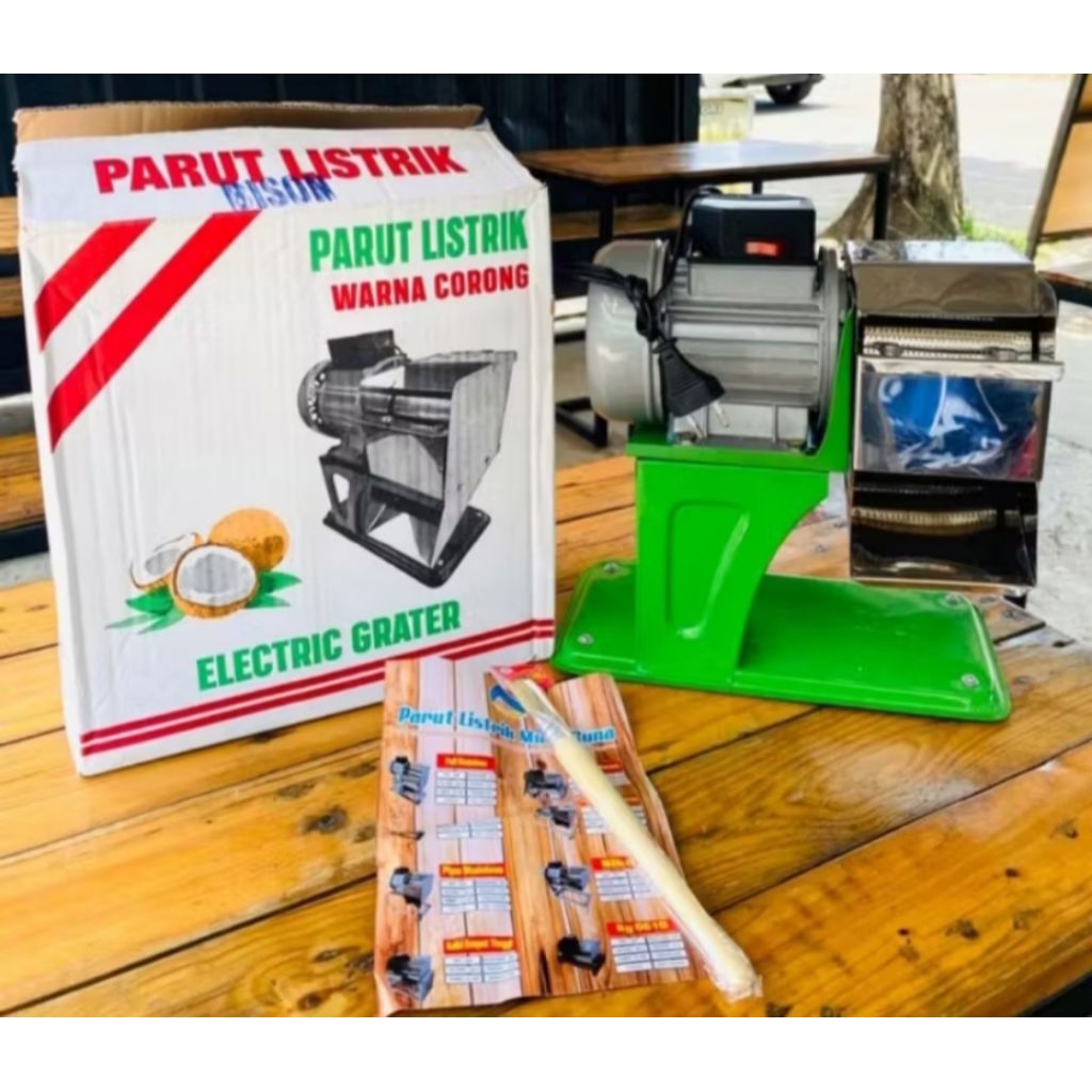 Mesin Parutan Kelapa Listrik Merek Bison/Mesin Parutan Kelapa Bison