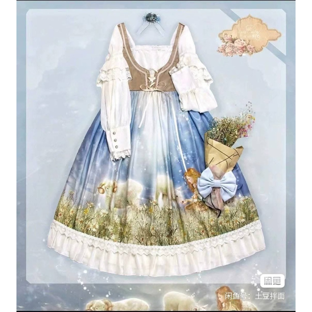 Milkmaid Medieval European Lolita Dress Fairytale Dress