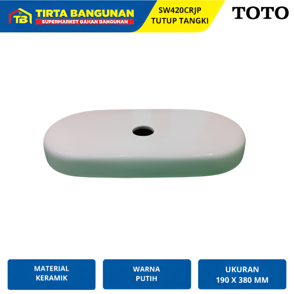 TOTO SW420CRJP TANK COVER FOR SW420JP TUTUP TANGKI KLOSET CLOSET TOILET WC DUDUK CW421