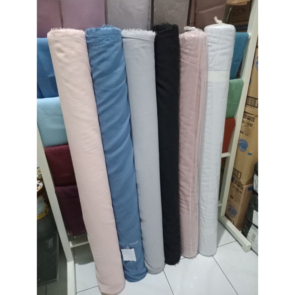 BAHAN KAIN POLYCOTTON / BELLA SQUARE / DOUBLE CHIFFON 1.15meter