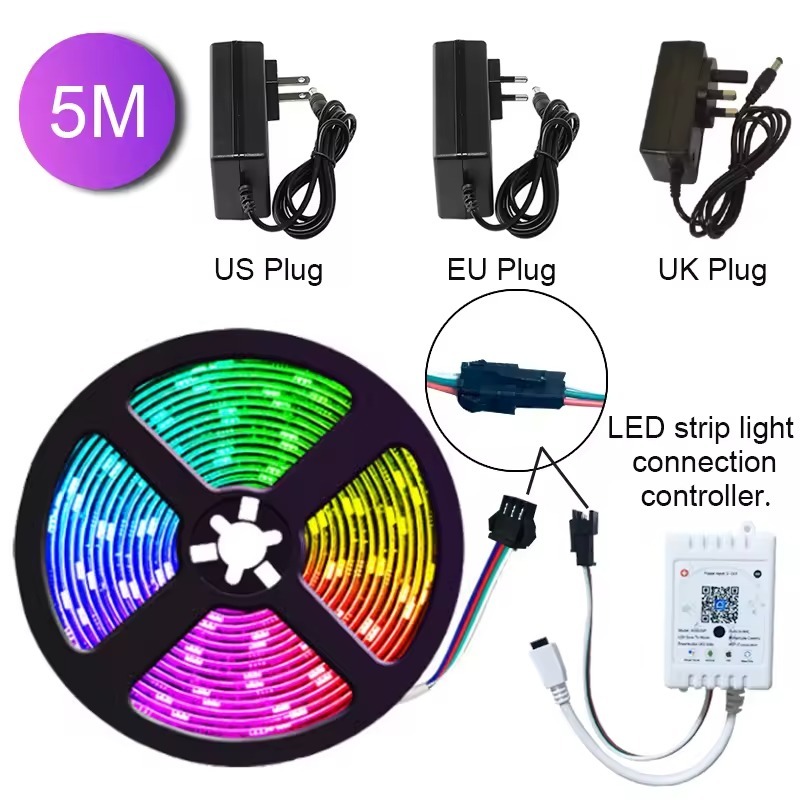 LAMPU LED STRIP RGB REMOTE 5050 HP 5050 / LED