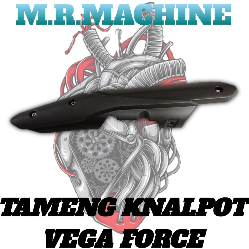 Tameng pengaman knalpot Yamaha Vega force merk ckdpass