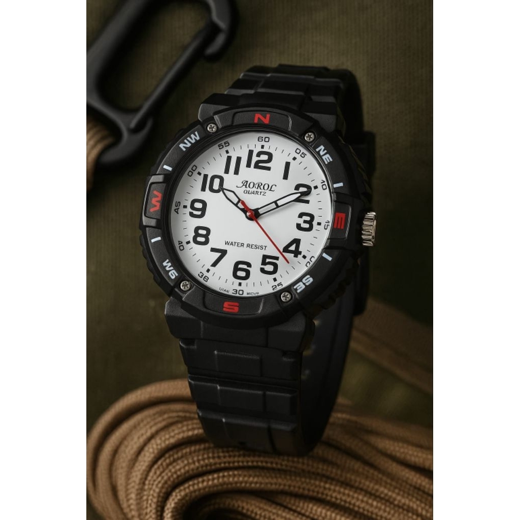 Aopol Jam Tangan Pria Tahan Air Tali Karet