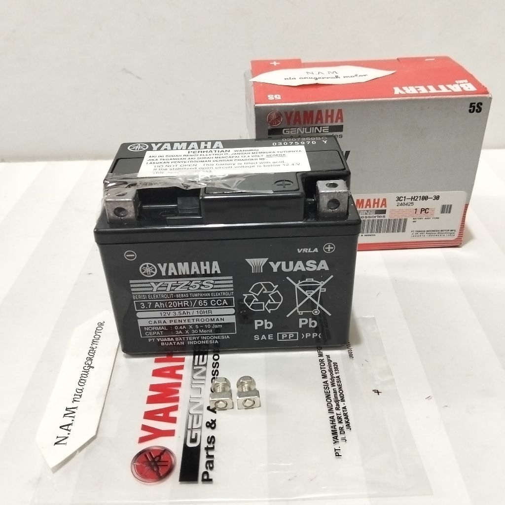 AKI acu kering YTZ5S ORIGINAL YUASA 3CI Vixion New Vixion old lama
