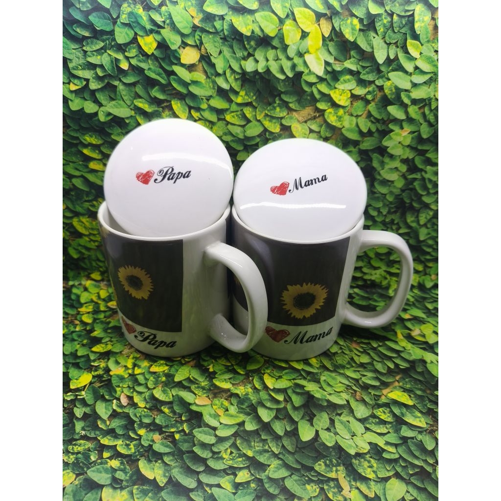 Gelas Tutup Papa Mama / Mug Mama Papa