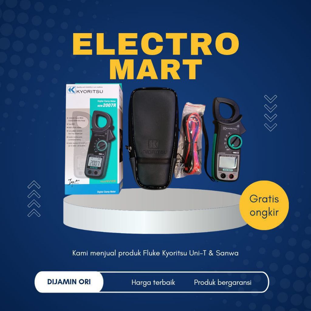 Kyoritsu 2007R digital clamp meter tang ampere AC 1000A kyoritsu