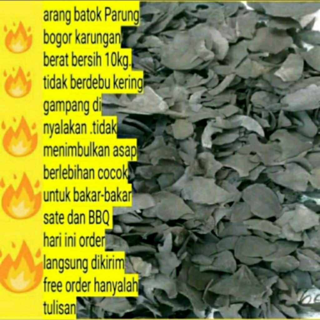 Arang batok kelapa karungan 10kg