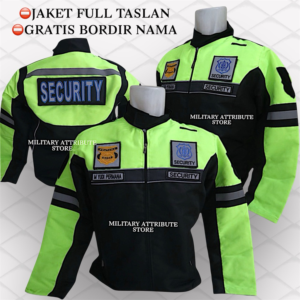 JAKET SATPAM SCURITY TERBARU SEMI WATERPROOF TEBAL ORIGINAL