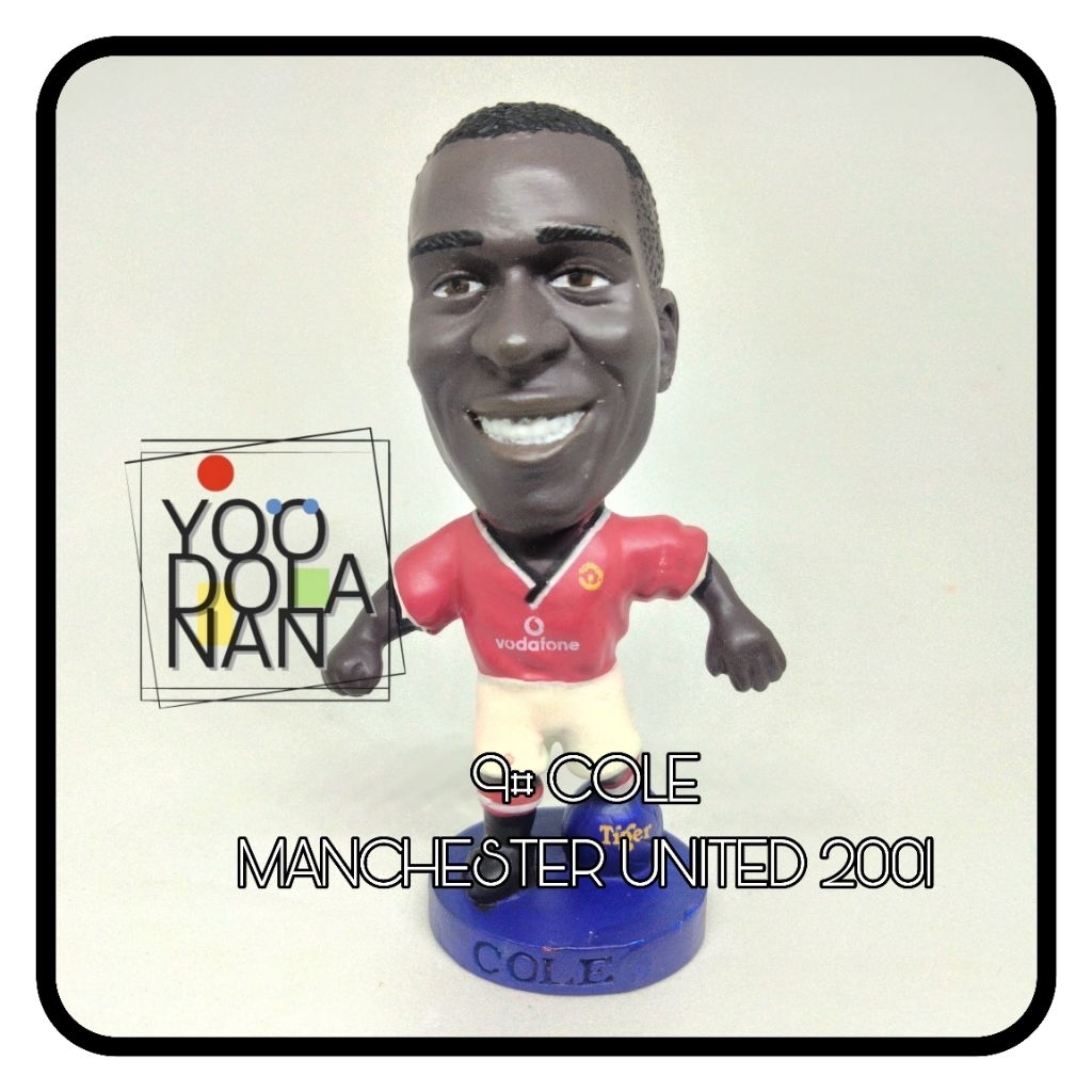 9# COLE - MANCHESTER UNITED 2001 CORINTHIAN PROSTARS FIGURE PEMAIN BOLA