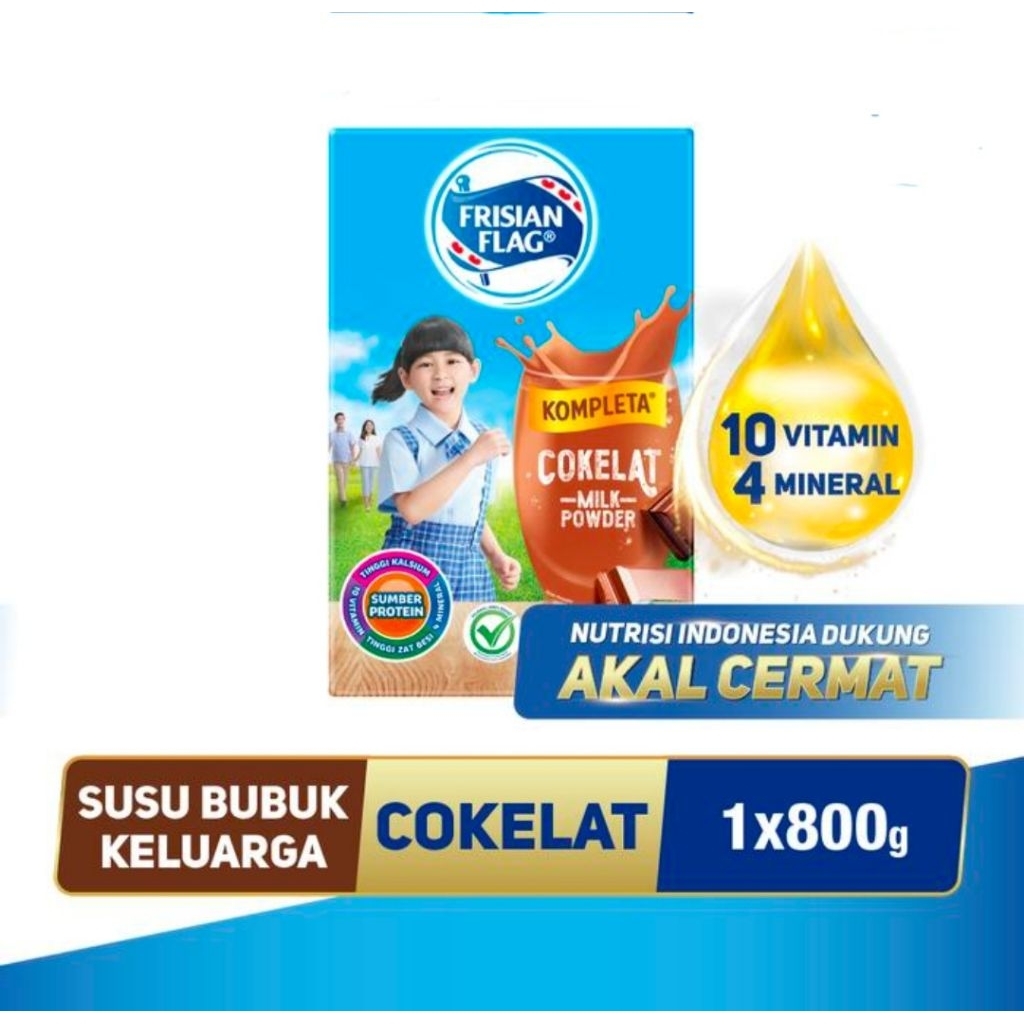 Frisian Flag Kompleta Susu Bubuk Cokelat (800 Gr)