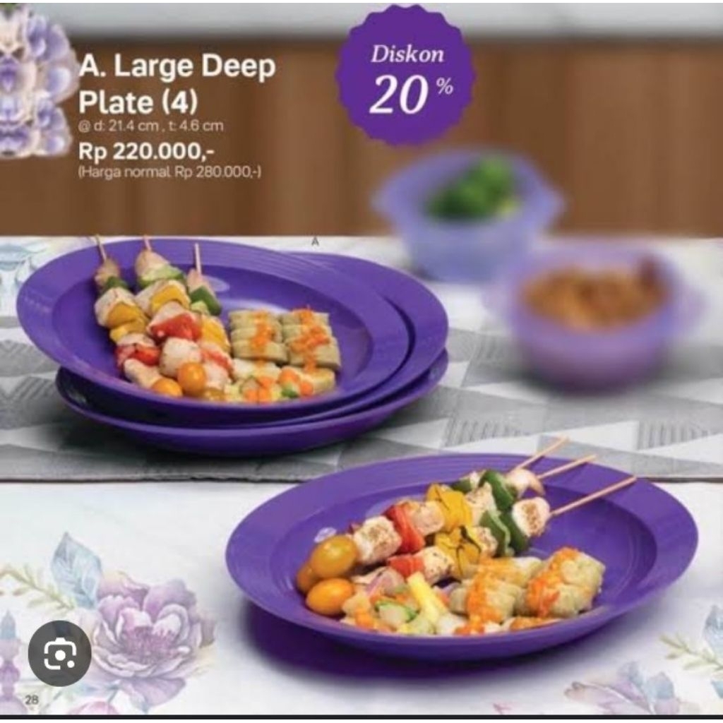 large deep plate