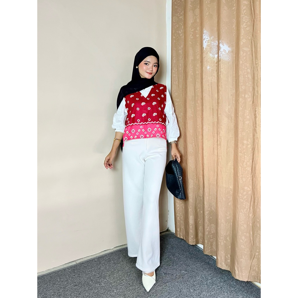 VEST SYIFANI BATIK OUTER BATIK ROMPI KAIN KATUN PRIMA